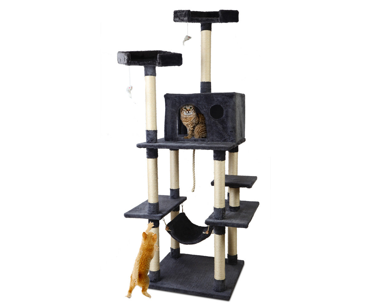 Grand Cat Tower - 184cm Multi-Level Cat Tree