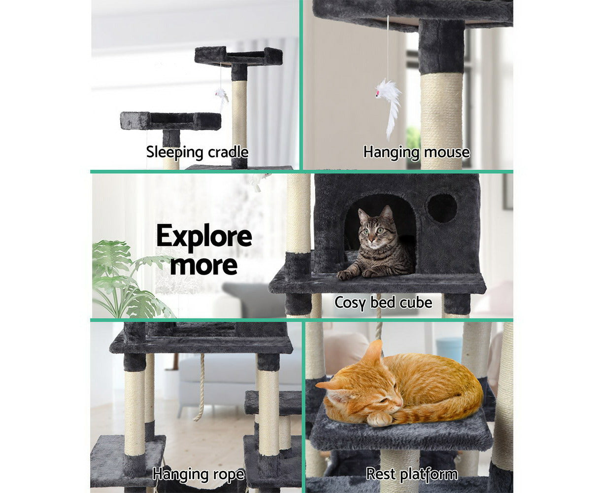 Grand Cat Tower - 184cm Multi-Level Cat Tree