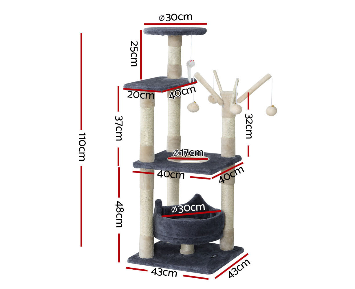 110cm Multi-Level Interactive Cat Tree